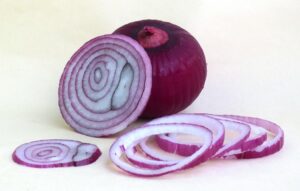 A sliced onion