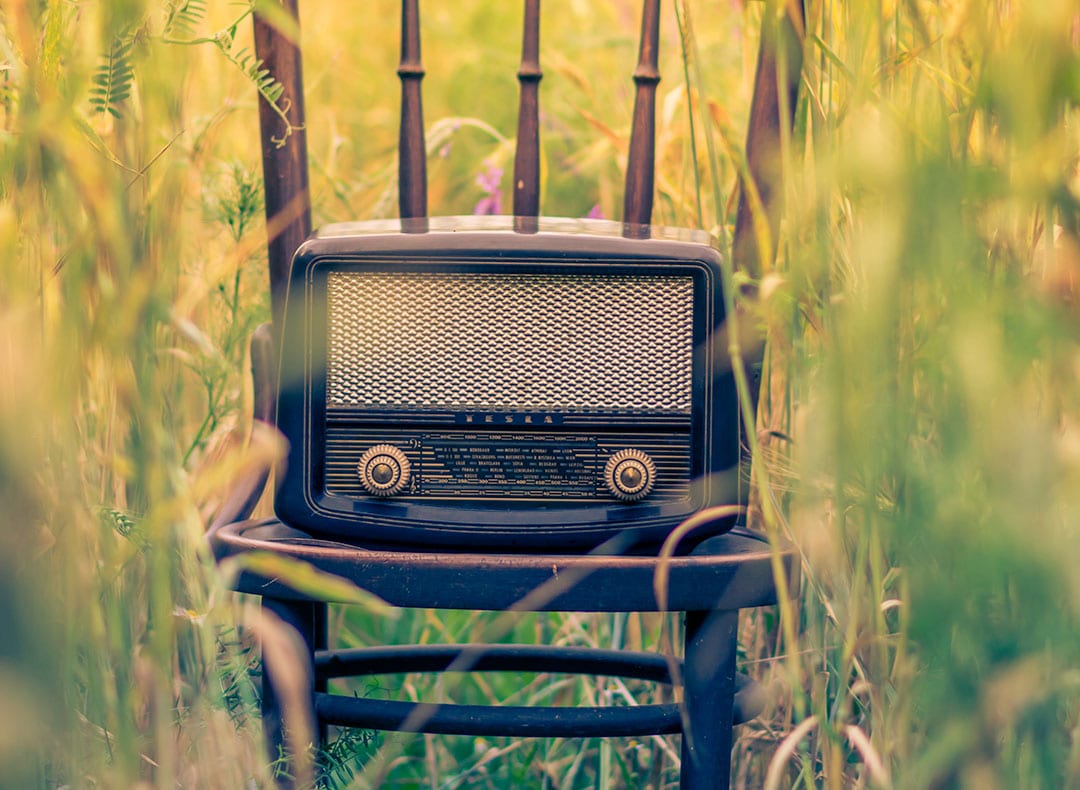 Old School Radio Placed Atop A Chair | Elder Law Lawyer | Myatt & Bell