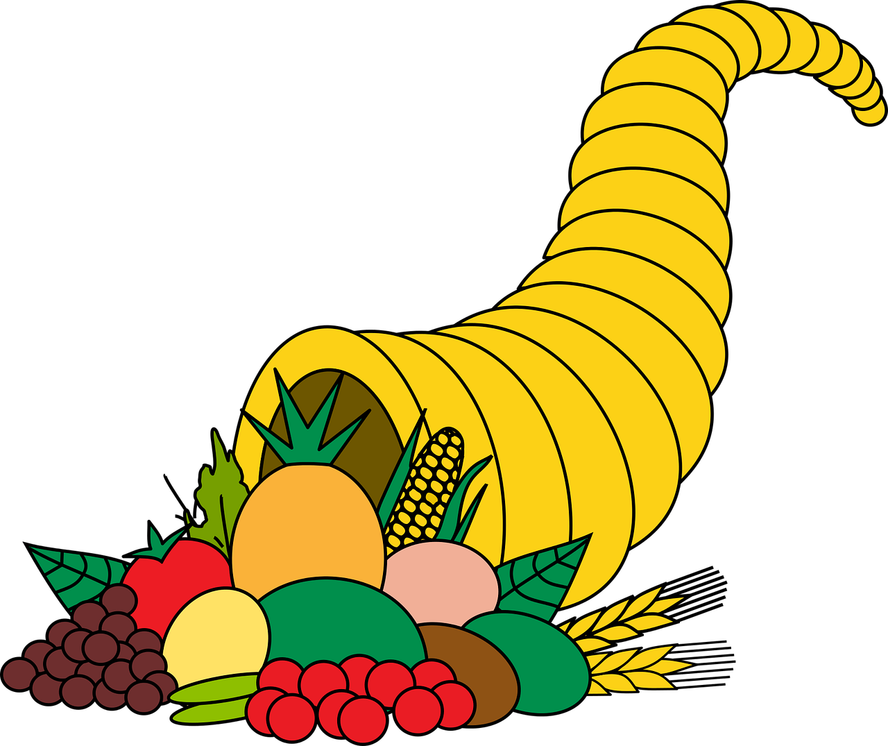 Free Cornucopia Food vector and picture